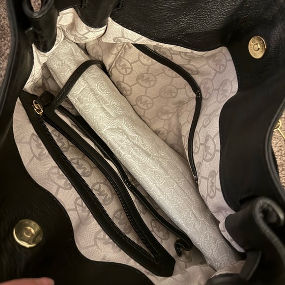 Michael Kors Hamilton Large NS Tote Black Leather - Picture 12 of 12